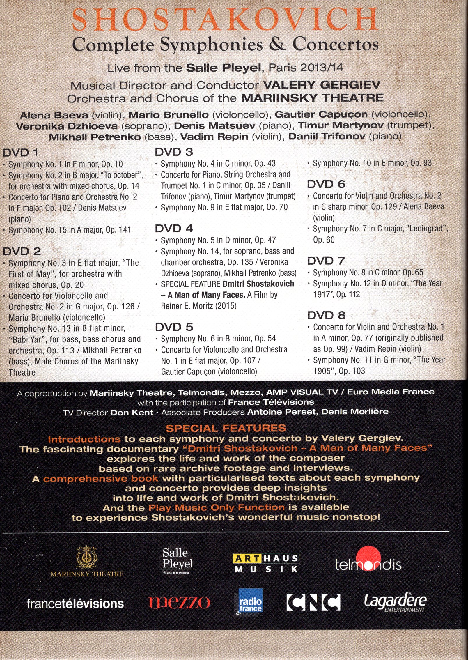Shostakovich DVD back